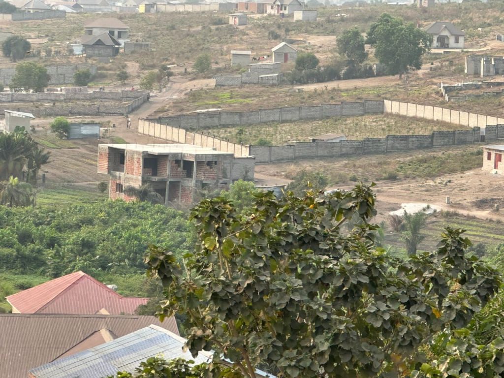 Vu aérienne des terrains Carrefour